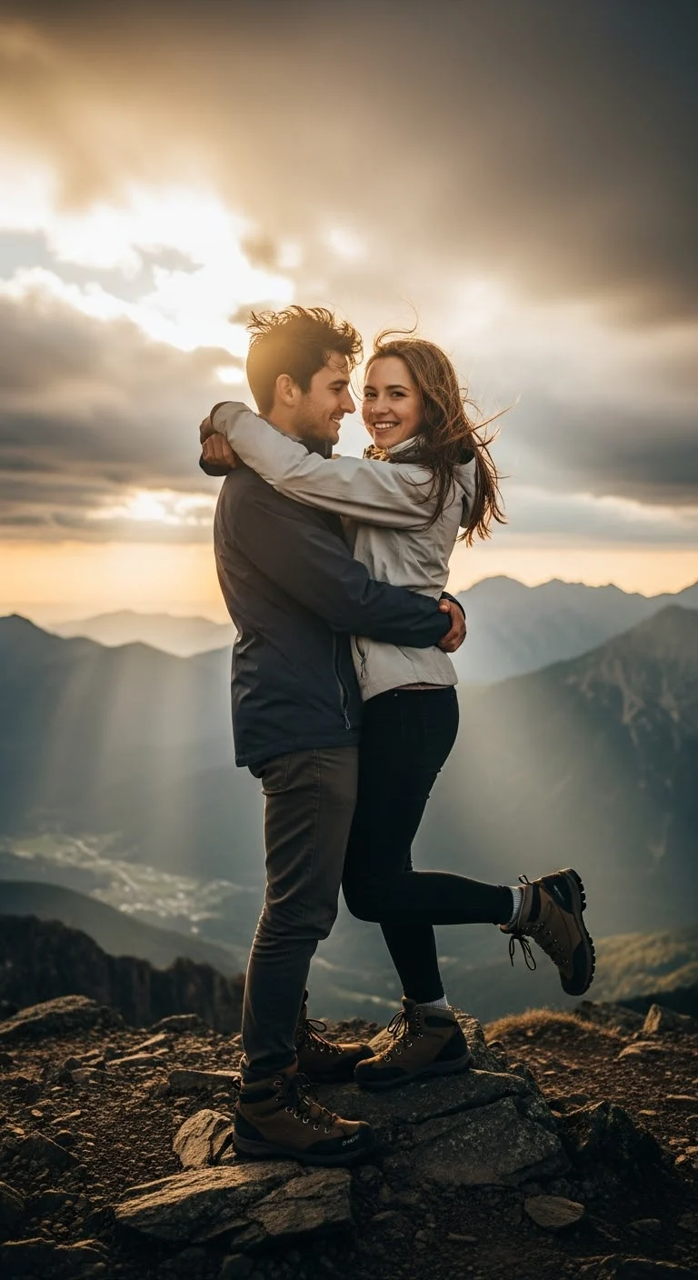 Gemini AI Photo Prompts Sunset Romance