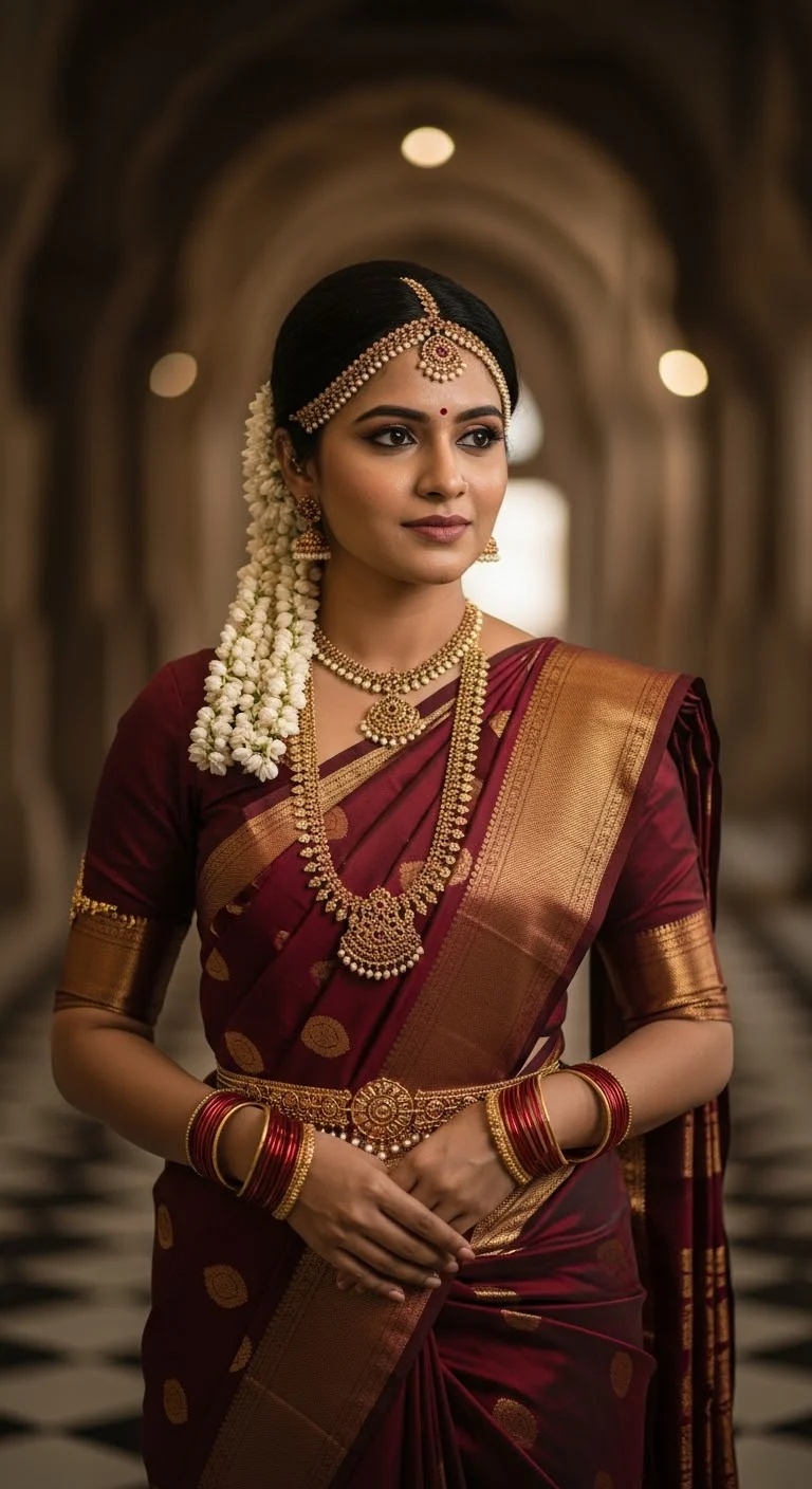 Gemini AI Photo Prompts Kanjivaram Silk