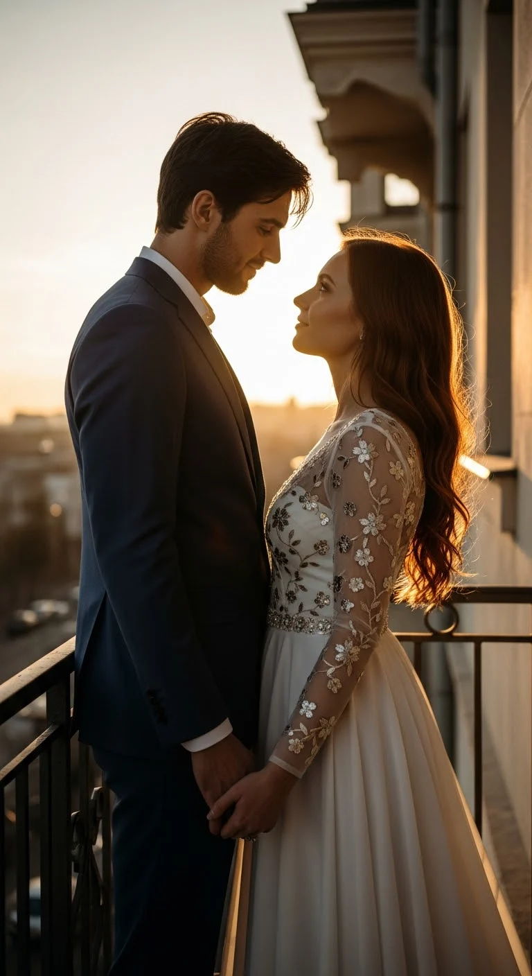 ChatGPT Photo Editing Prompts Balcony Sunset 