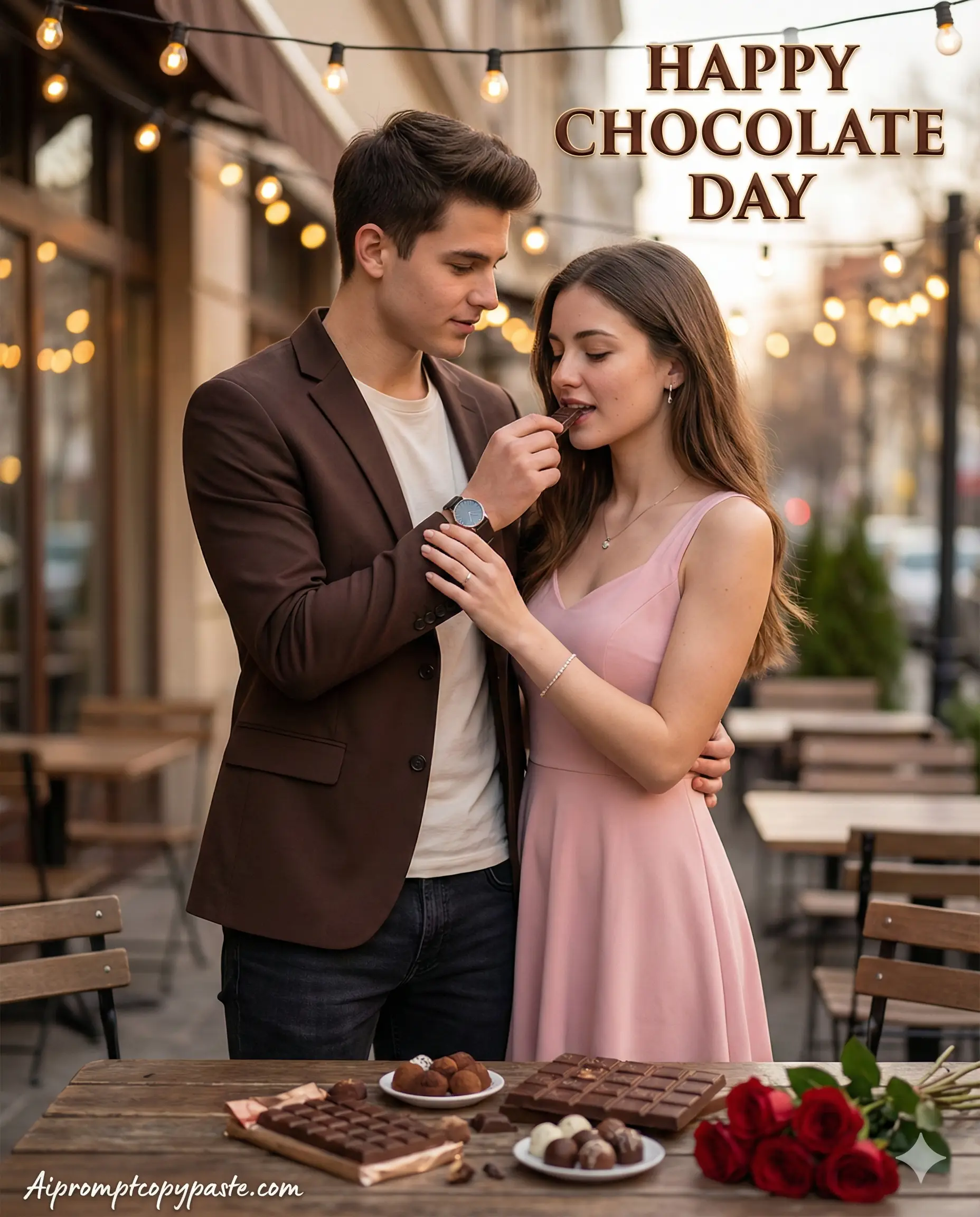 Romantic Chocolate Day AI image