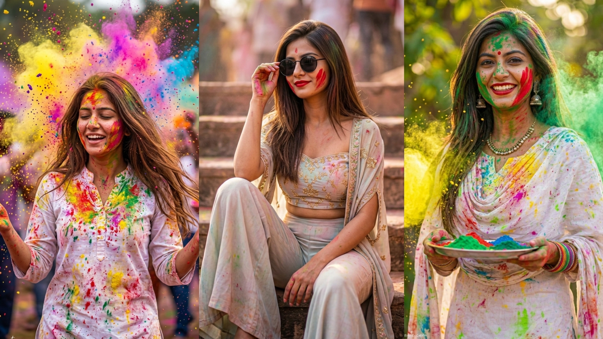 Happy Holi AI Photo Editing Prompts for Girls: 25 Stylish & Viral AI Prompt