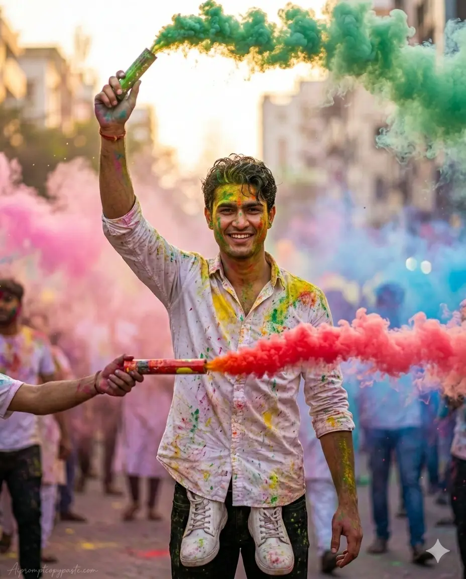  Holi AI photo editing for Instagram