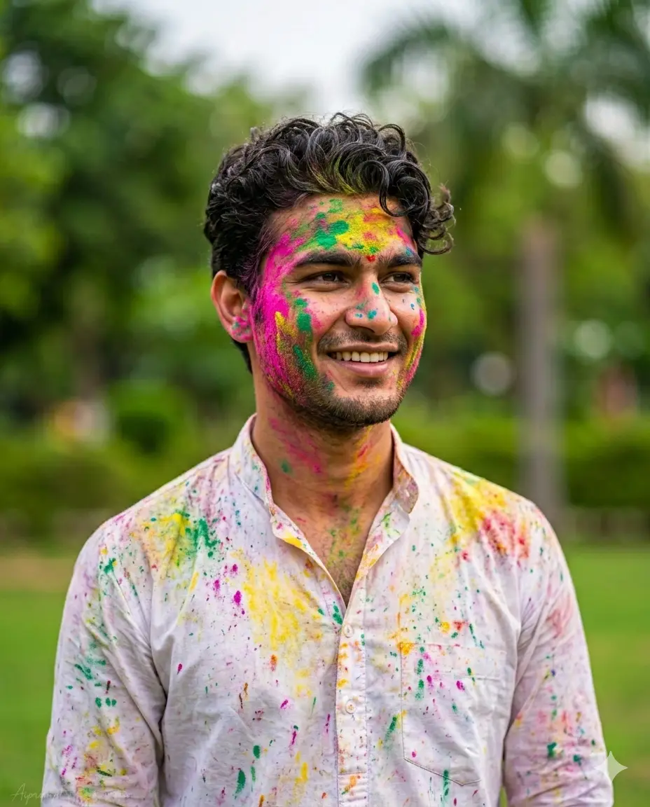  Holi AI image prompt 2026