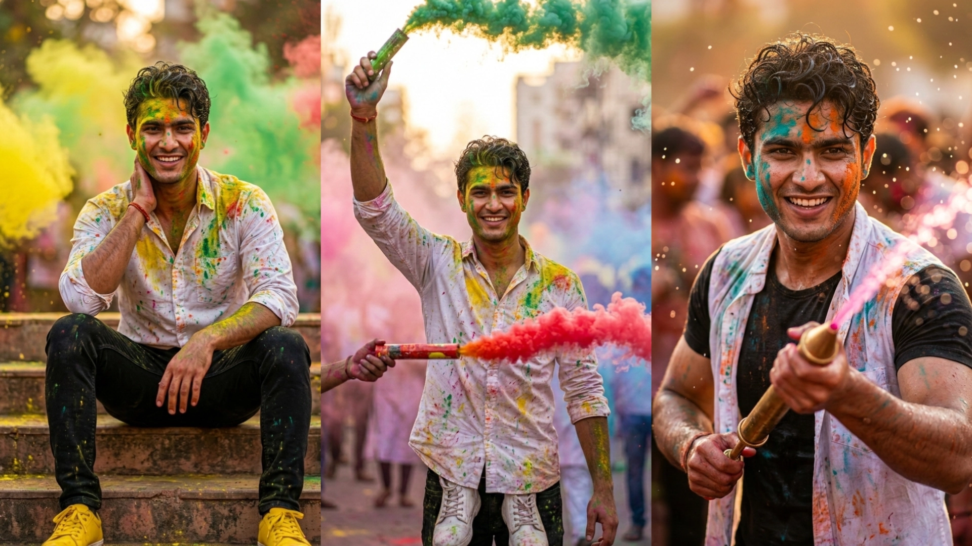 Happy Holi AI Photo Editing Prompts for Boys: 25 Colorful & Viral AI Holi Prompt 2026