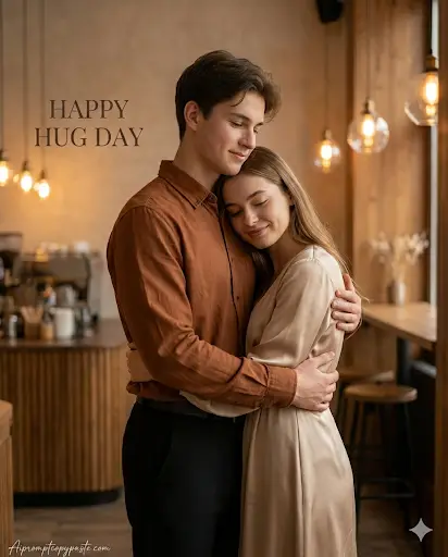 Hug Day AI photo prompt
