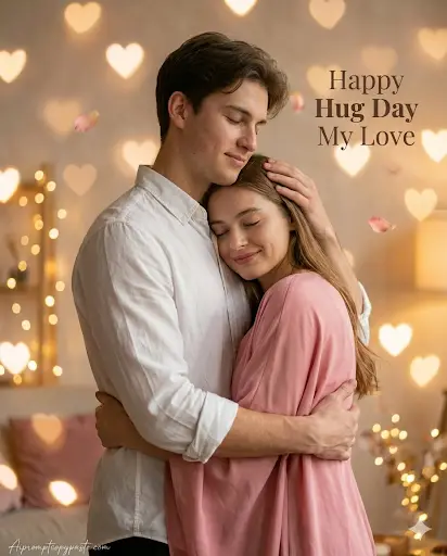 Hug Day AI photo Google Gemini