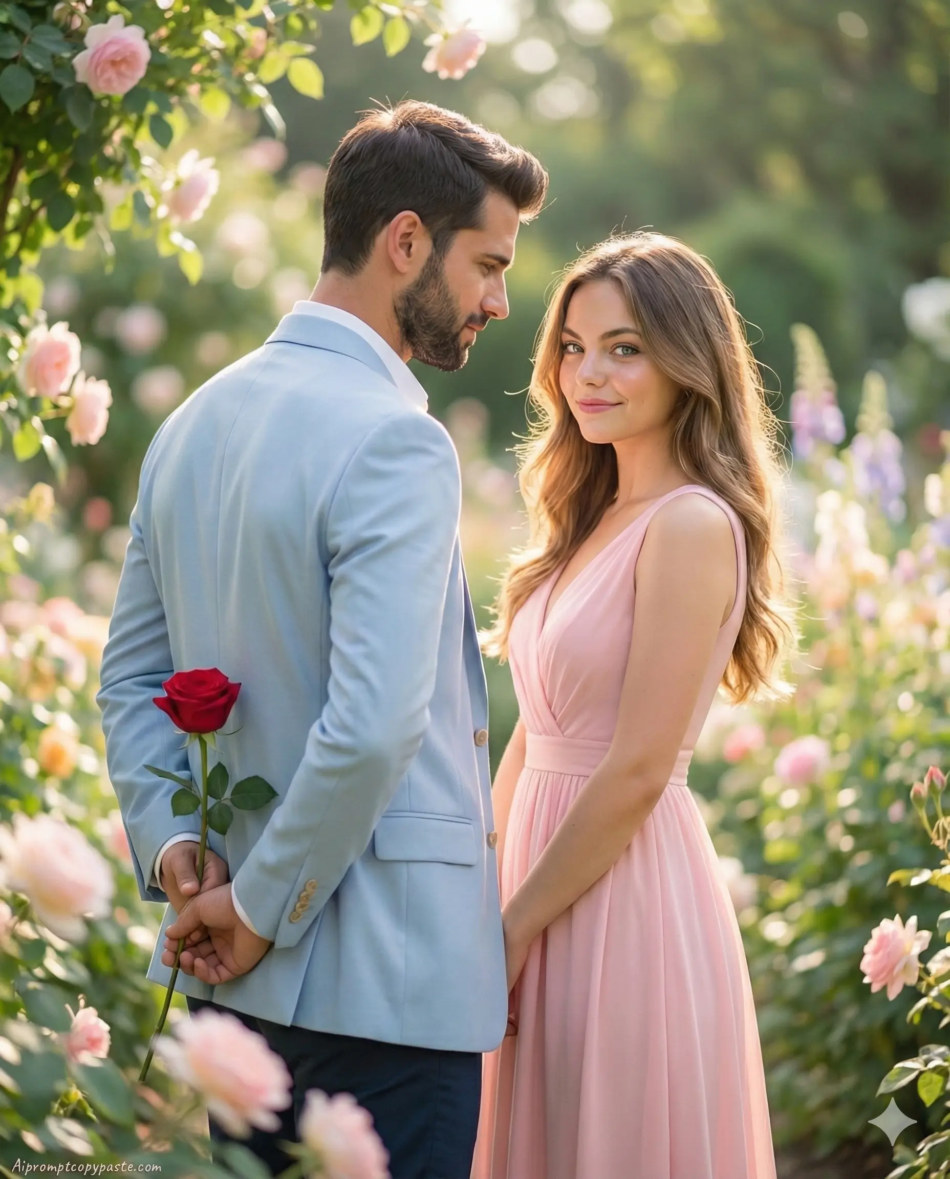 AI prompts for Rose Day photos