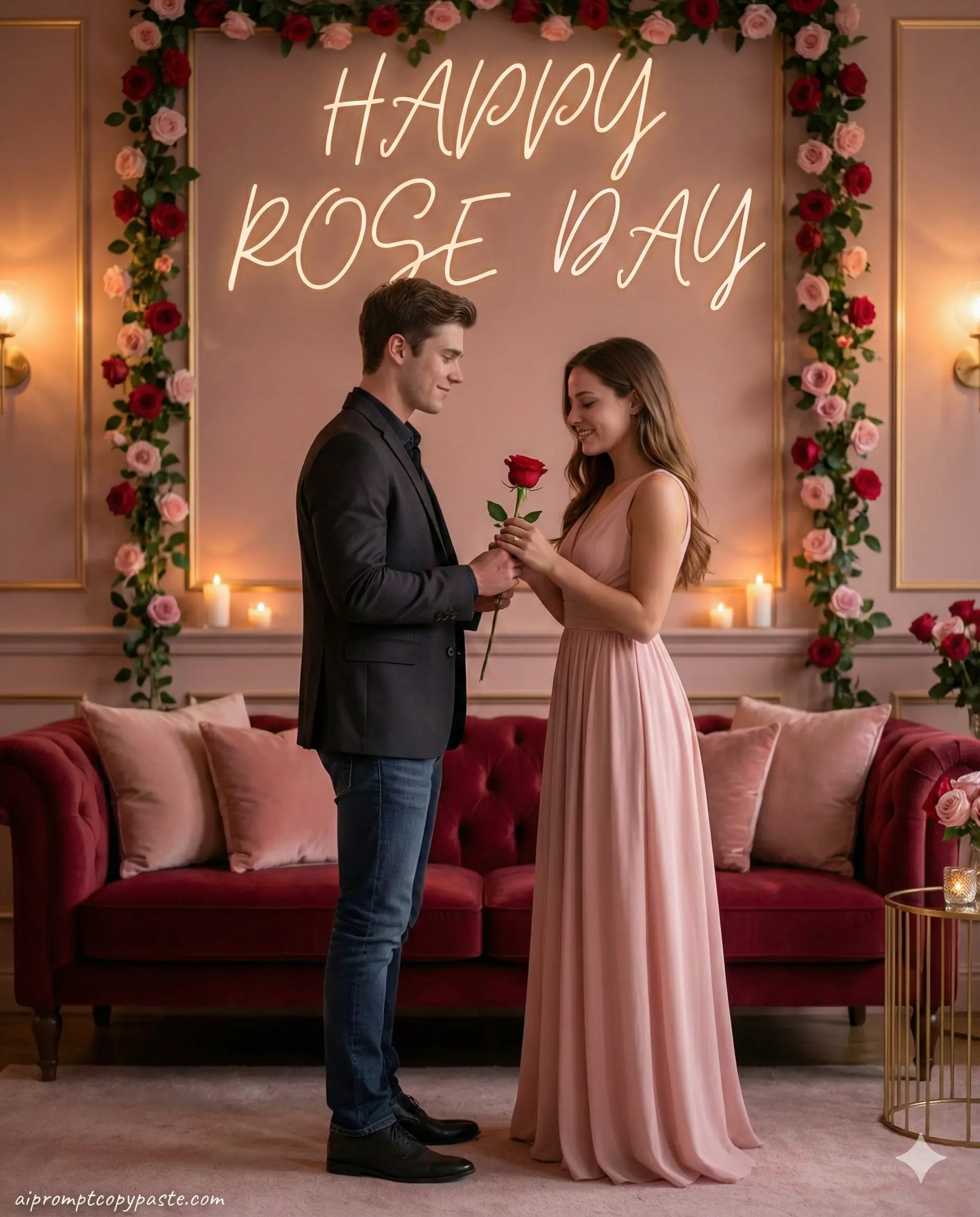 Romantic Rose Day AI Photo Editing Prompt